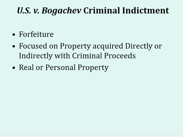 CIS 096 Wire and Bank Fraud, Bogachev