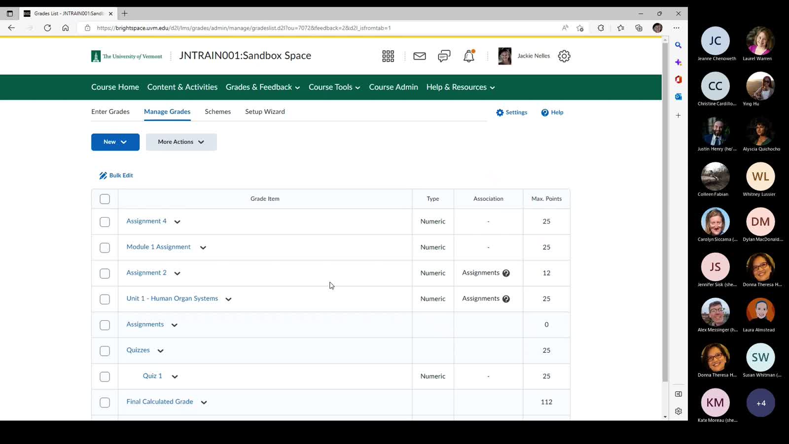 Grading with Brightspace Tools